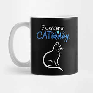 Everyday Is Caturday Quote For Cat Lovers Mug